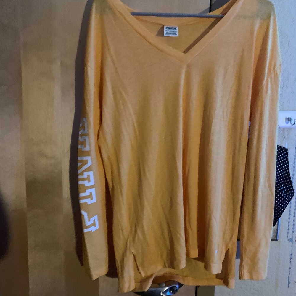 Yellow Longsleeve VS-Pink